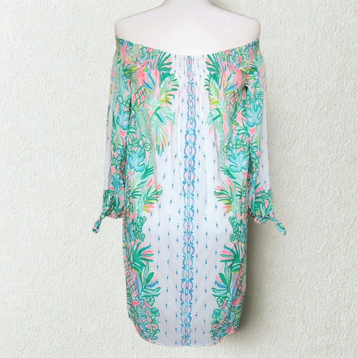Lilly Pulitzer Maryellen Off Shoulder Dress | Women's M