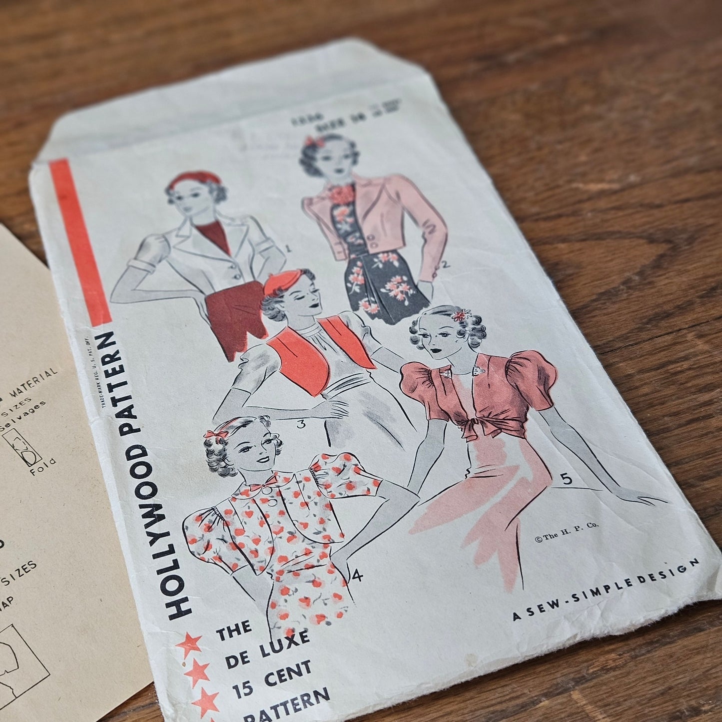 1930s/40s Bolero Jacket Sewing Pattern