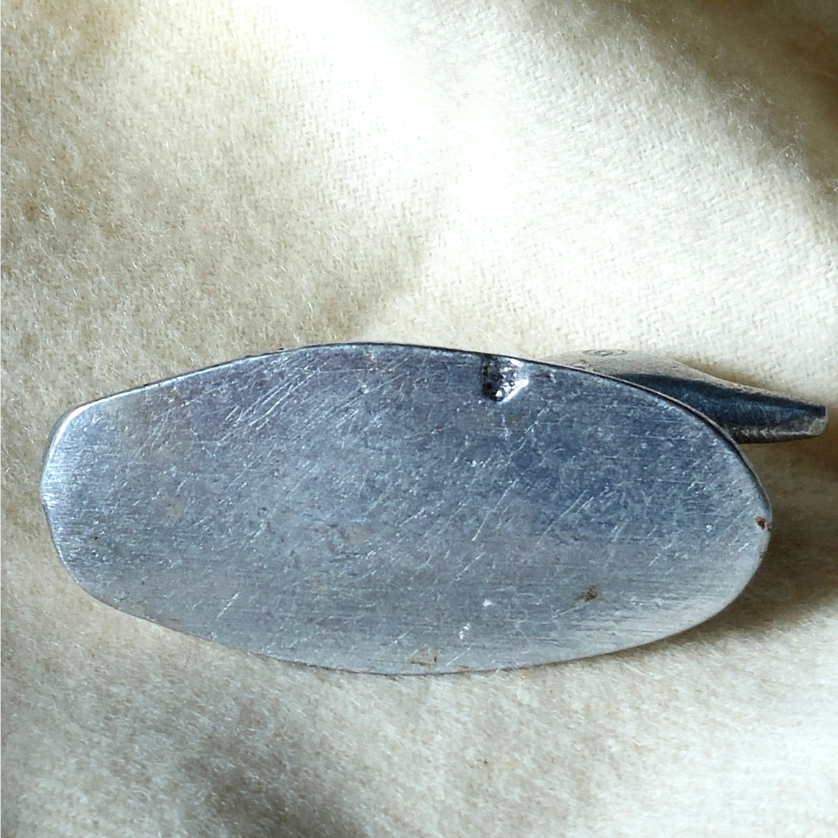 Vintage Miniature Aluminum Duck | MCM Mid-Century Modernist Silver Sculpture