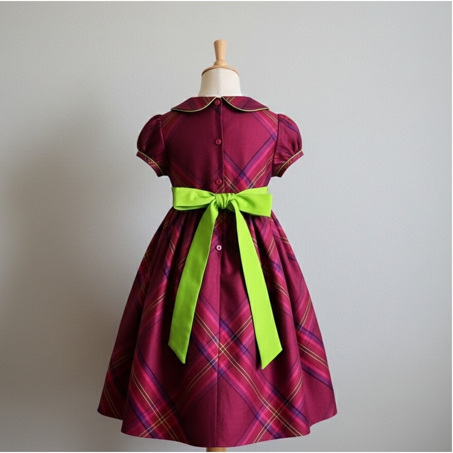 Lilly Pulitzer 100% Silk Plaid Dress | Girls 5