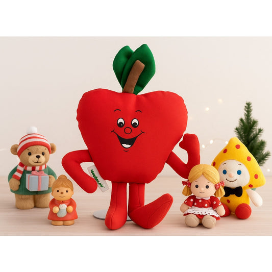 Vintage Hallmark Red Crazy Crop Cora MacKintosh Apple Plush Stuffie – 1984