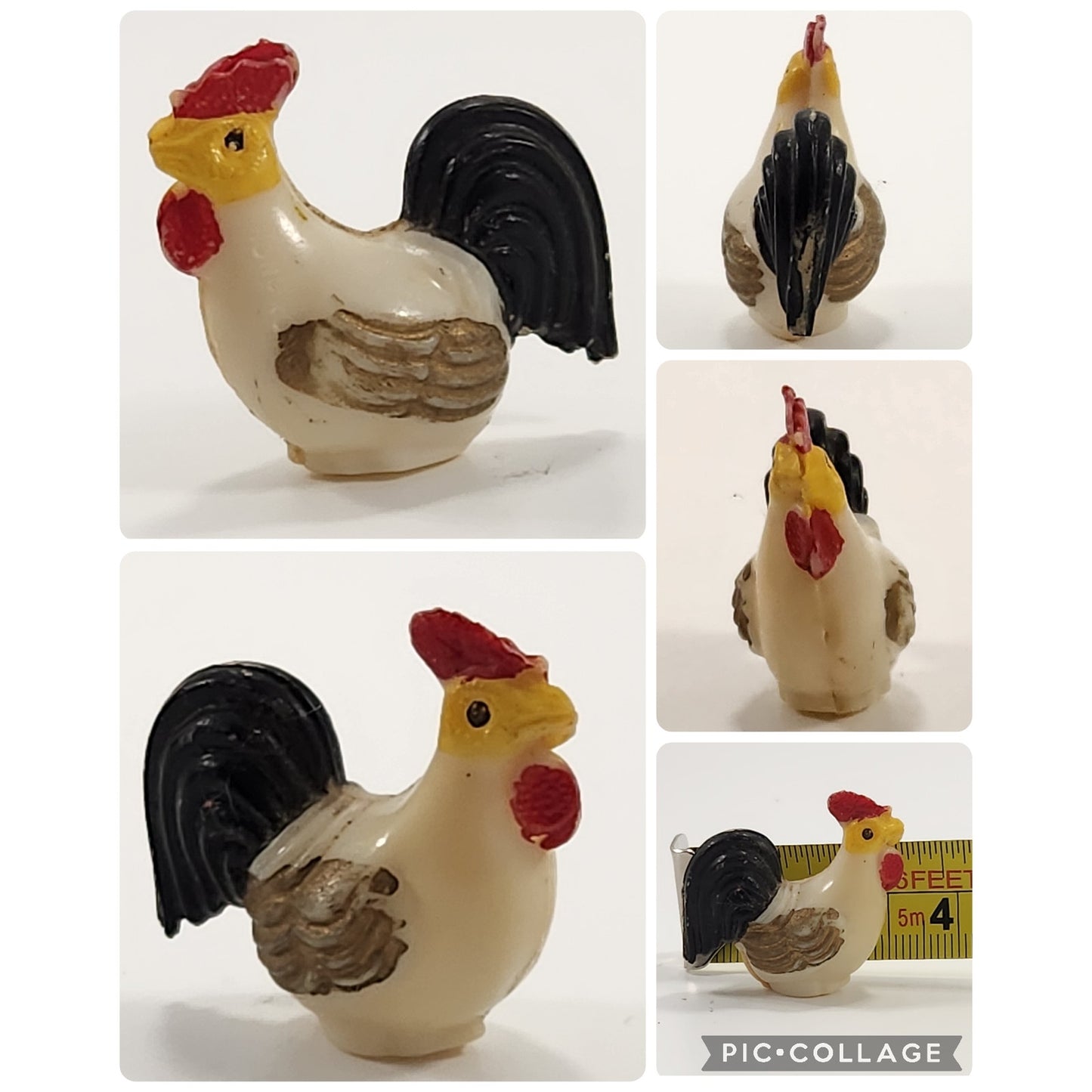 🐔 Vintage Miniature Animal Figurine Lot – 12 Pieces | Farm, Forest & Nursery Theme | Kids Dollhouse Scale Collectibles