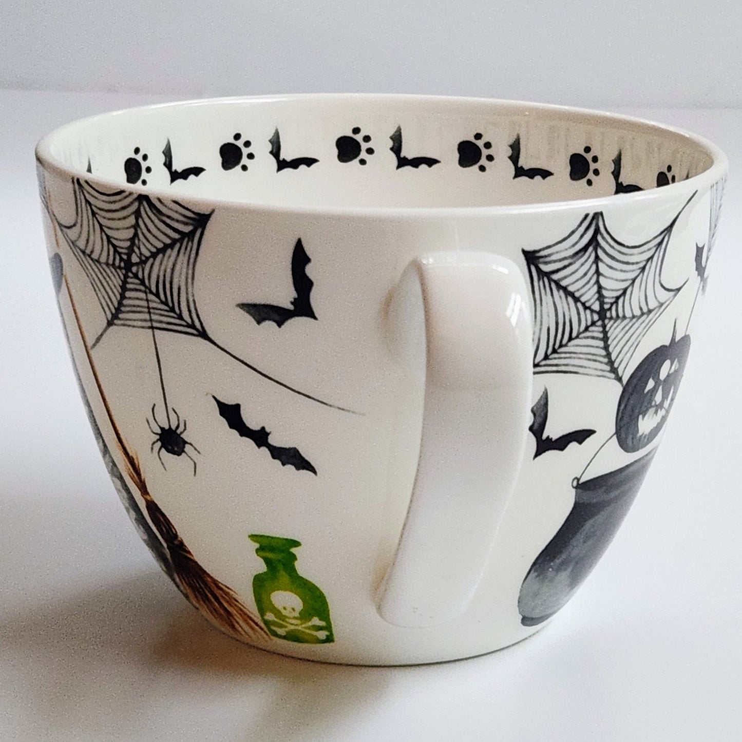 🎃 Creepy Cat Bone China Halloween Mug - Portobello By Design | Home