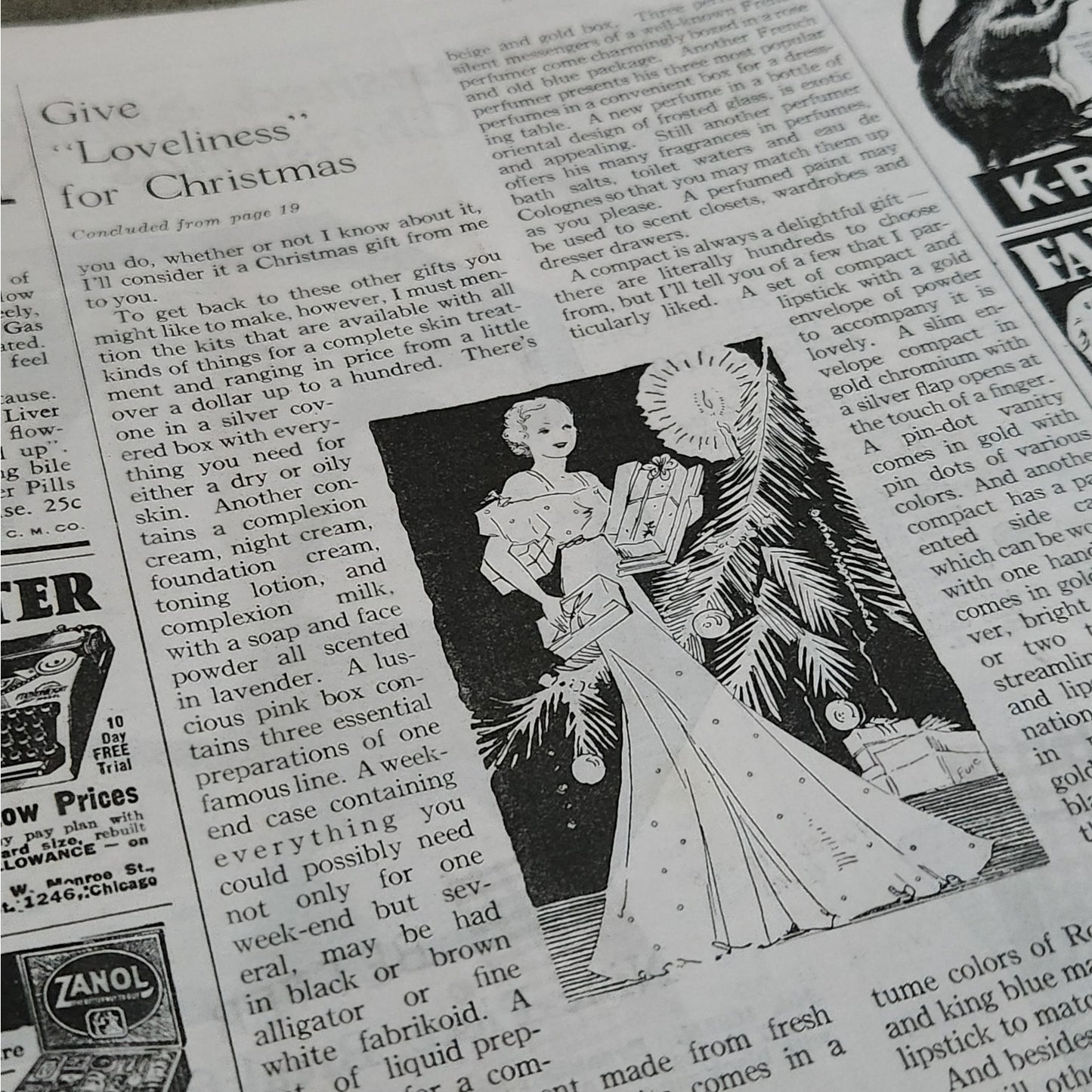 Vintage 1936 Home Arts Needlecraft Magazine – December Christmas Edition