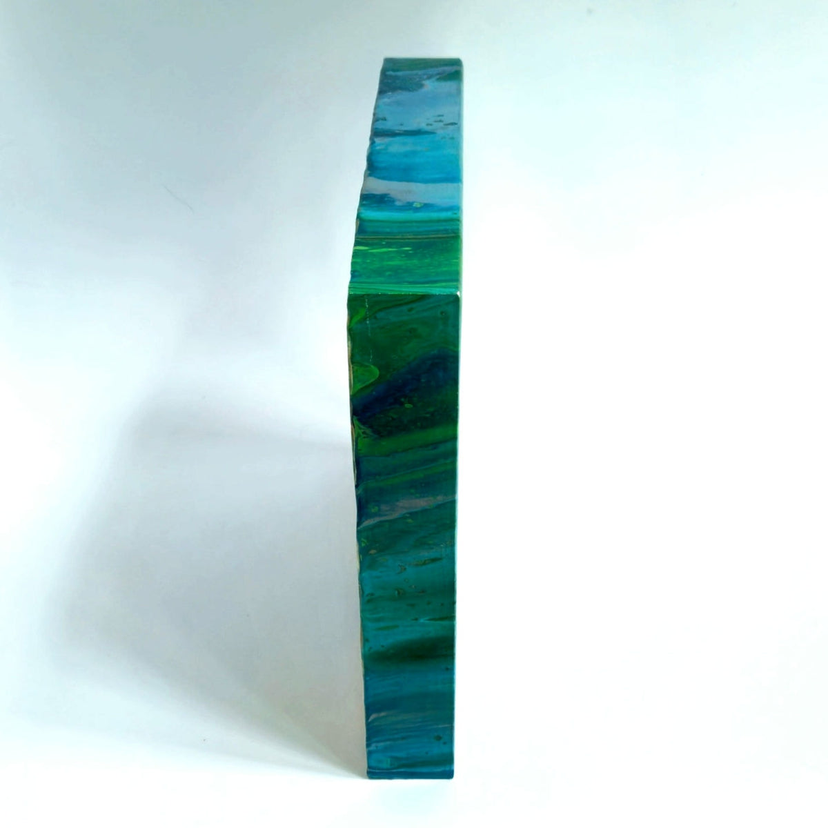 Original Hand-Poured Acrylic Abstract Painting on Canvas