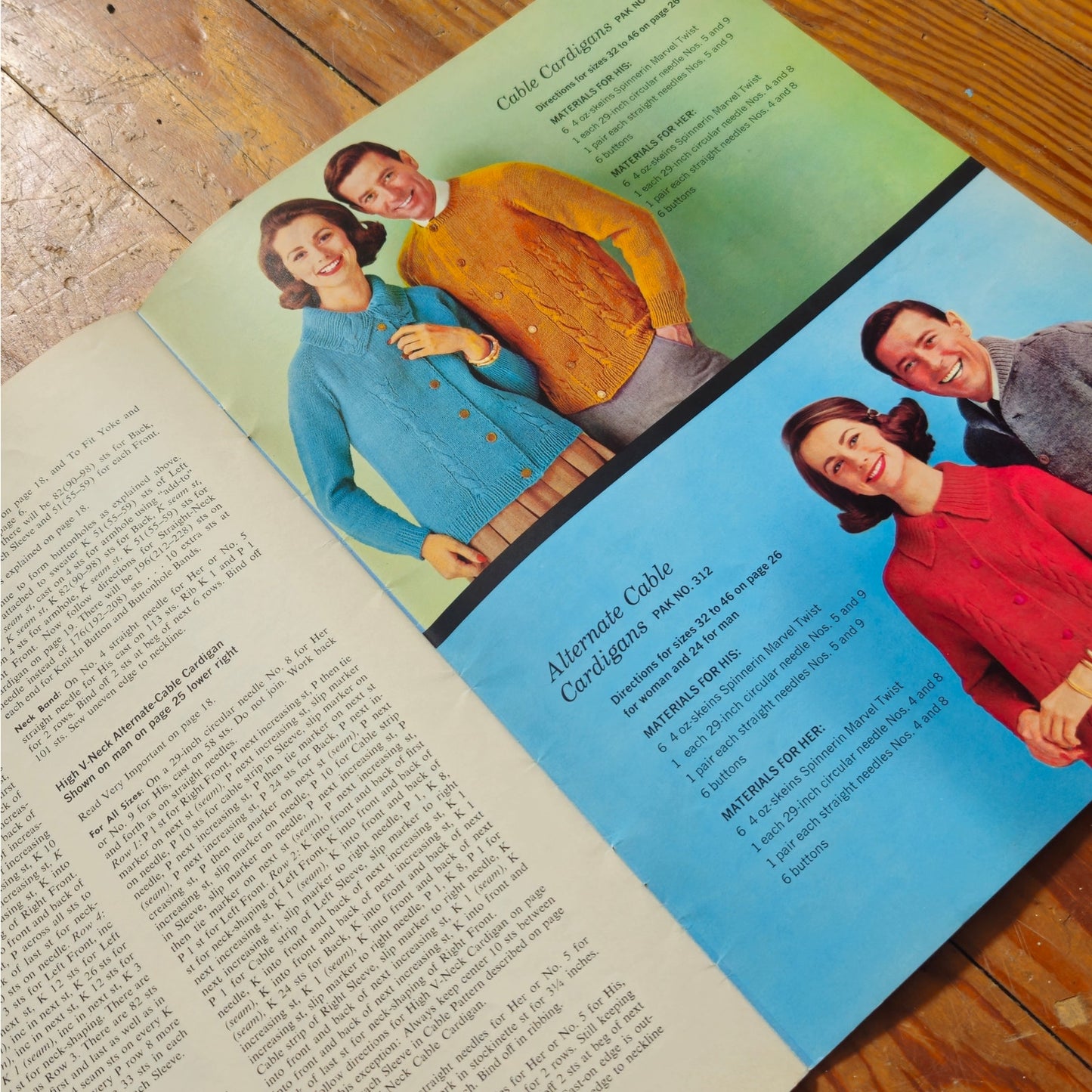 Vintage 1962 Spinnerin Knitting Pattern Book Lesson 2 | Retro Mid Century Craft
