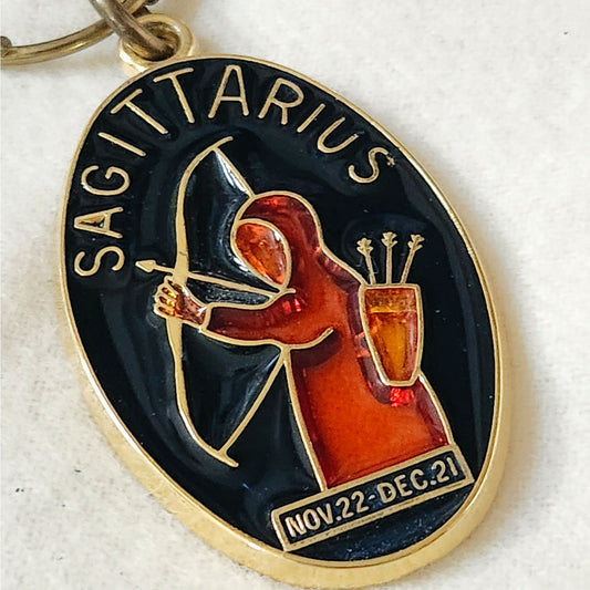 1970s Key Carriers Sagittarius Key Ring
