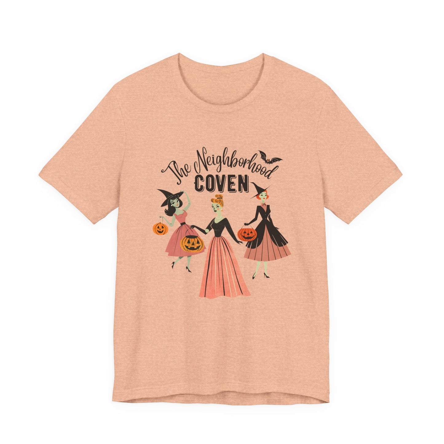 The Neighborhood Coven Tee — Retro Halloween Witch T‑Shirt