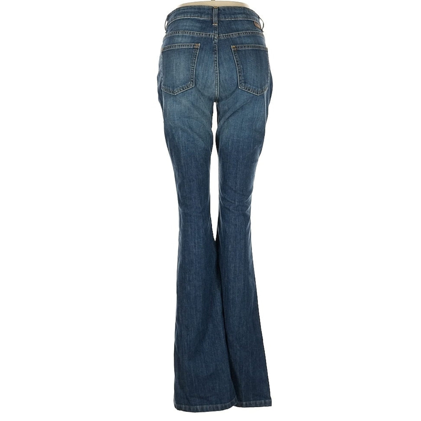 Boden Women’s High Rise Flare Jeans Size US 8L / UK 12L Dark Indigo Bootcut Denim