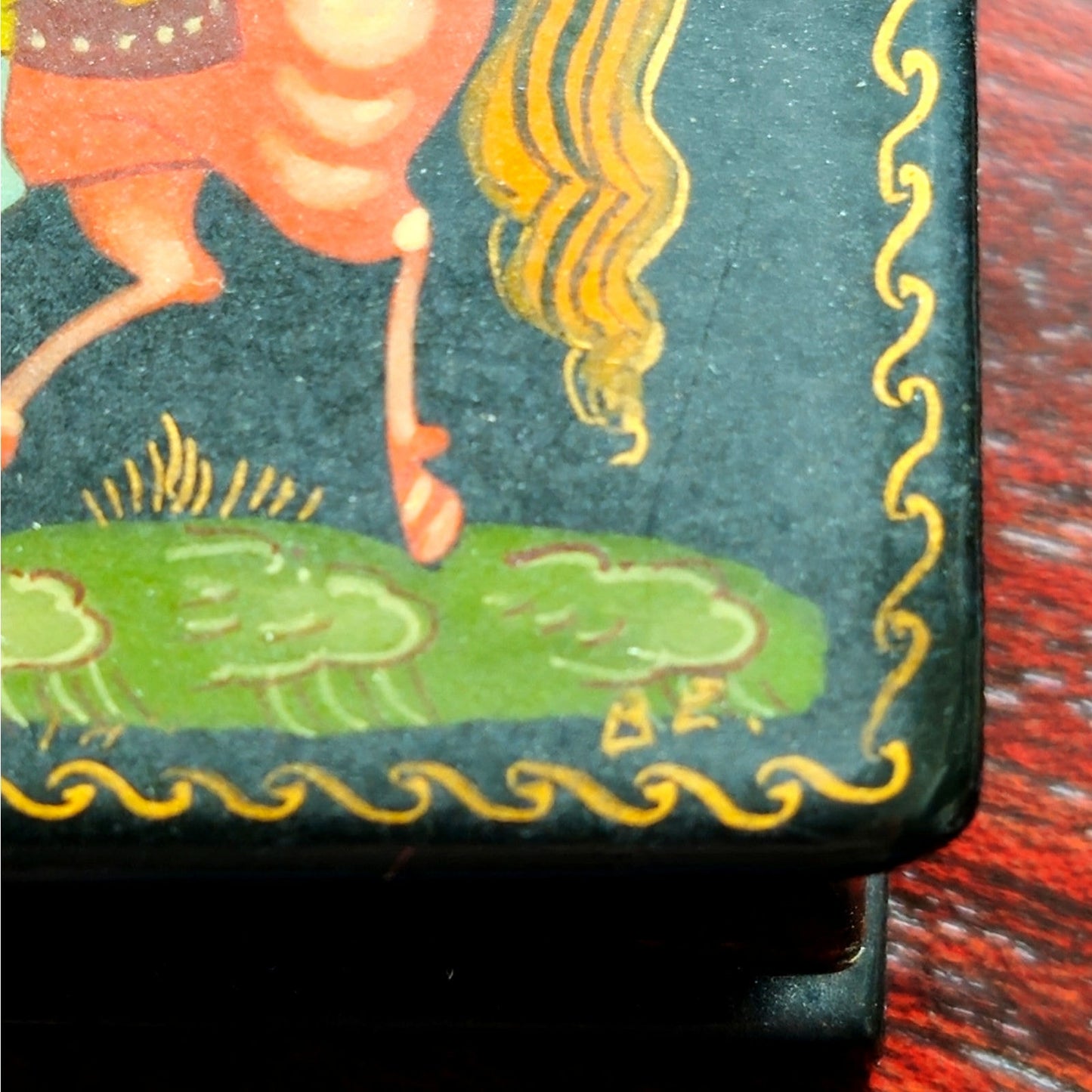 1970s Russian Signed Palekh Lacquer Box