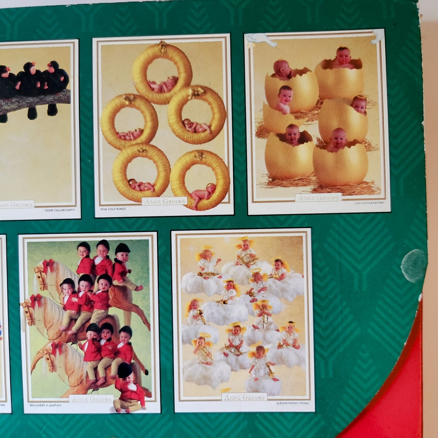 Vintage Anne Geddes Christmas Card Set | 24 1990s Twelve Days of Christmas