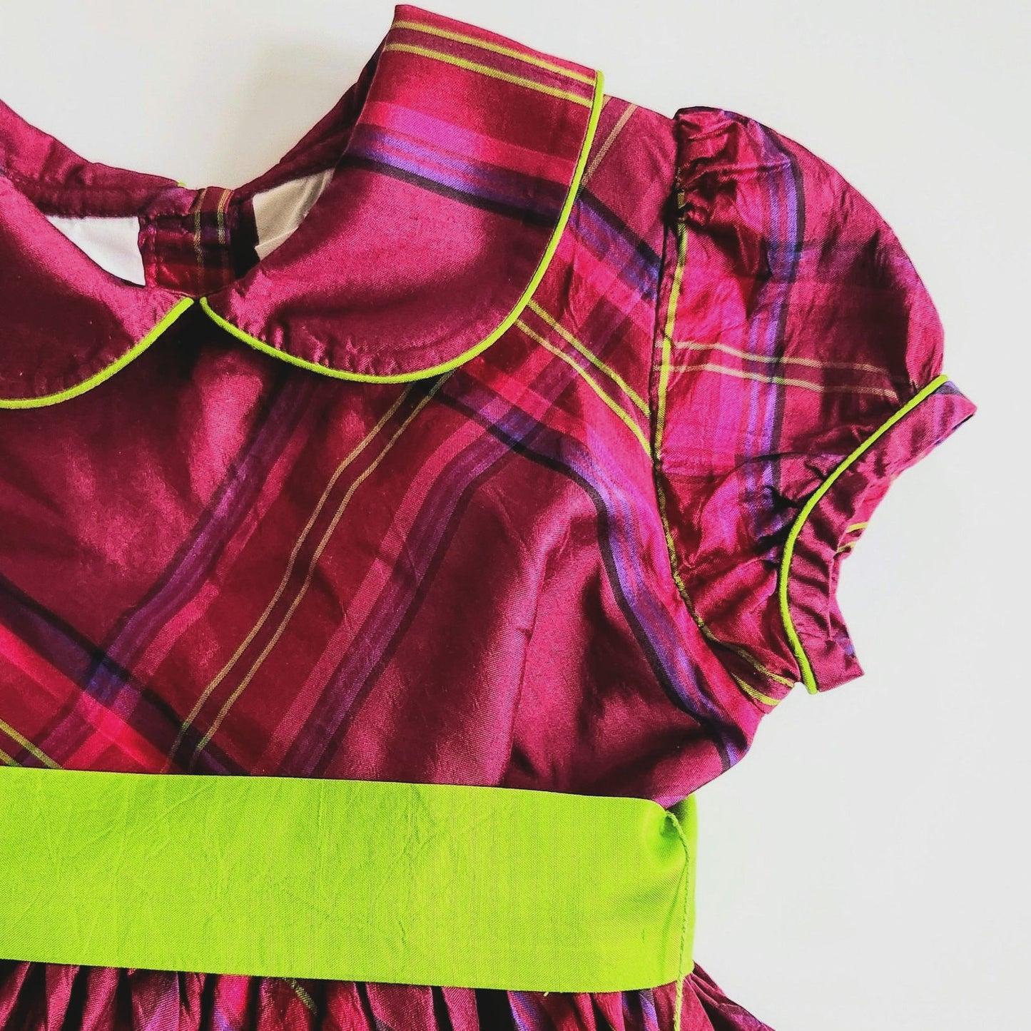 Lilly Pulitzer 100% Silk Plaid Dress | Girls 5