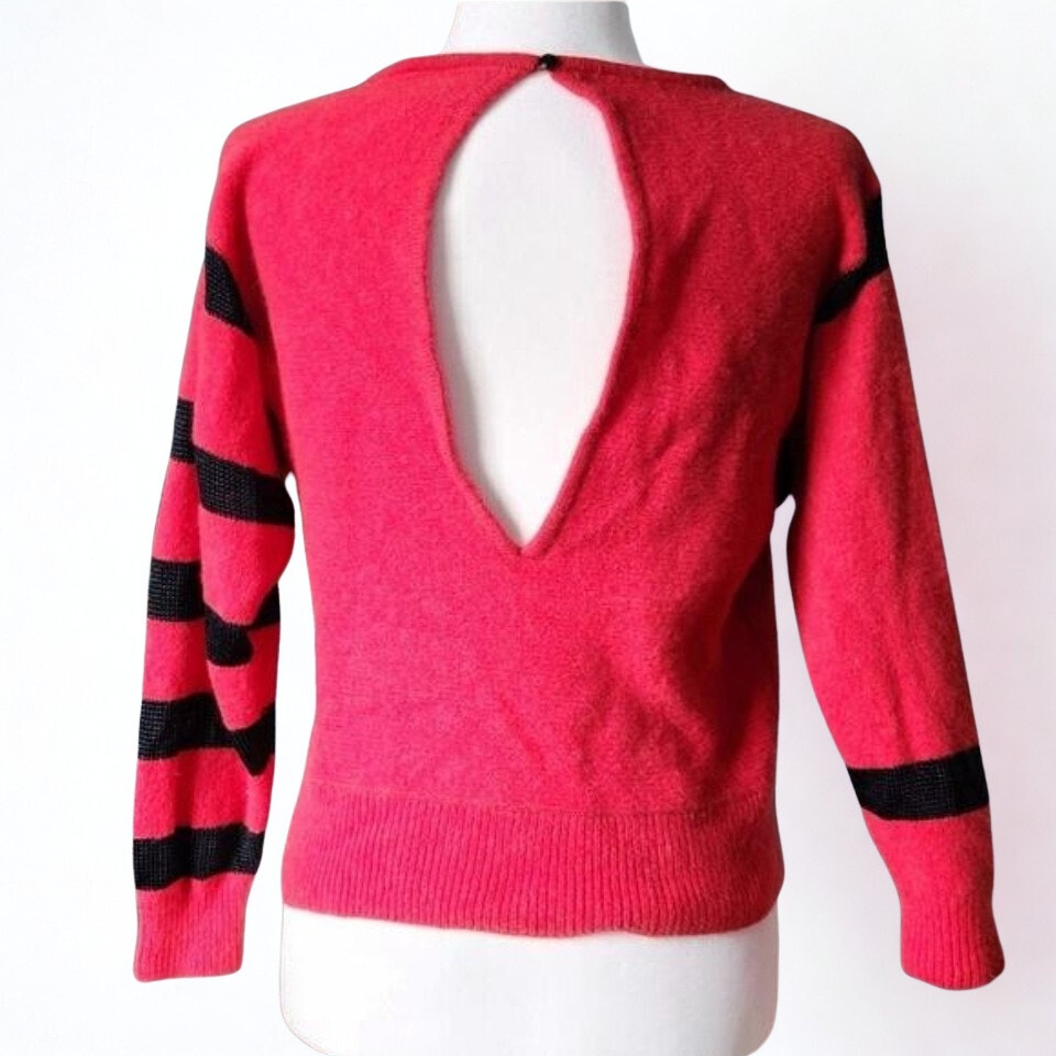 1980s Tricoville Angora Lambswool Sequin Sweater | Women's S