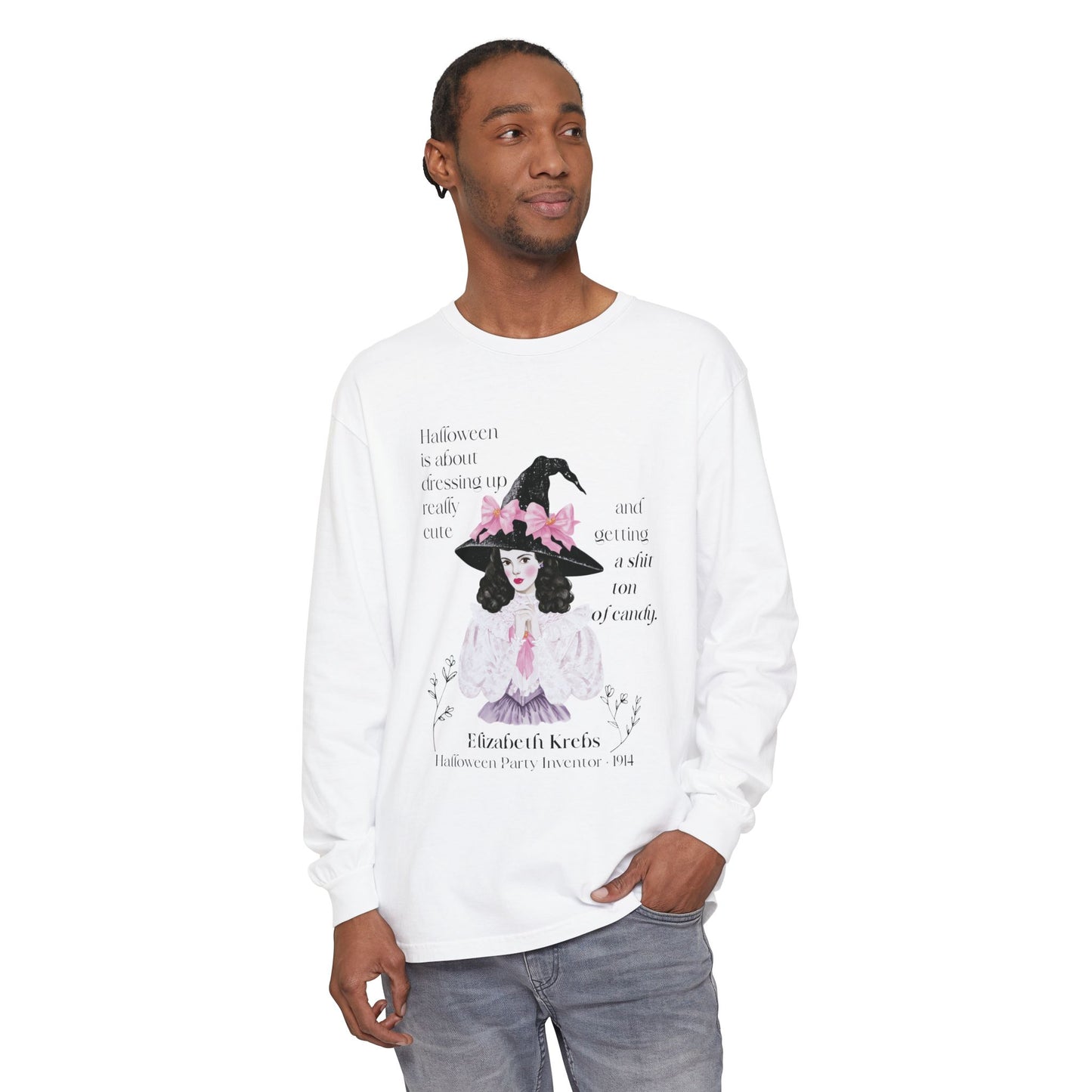 Elizabeth Krebs Halloween Witch Long Sleeve Tee