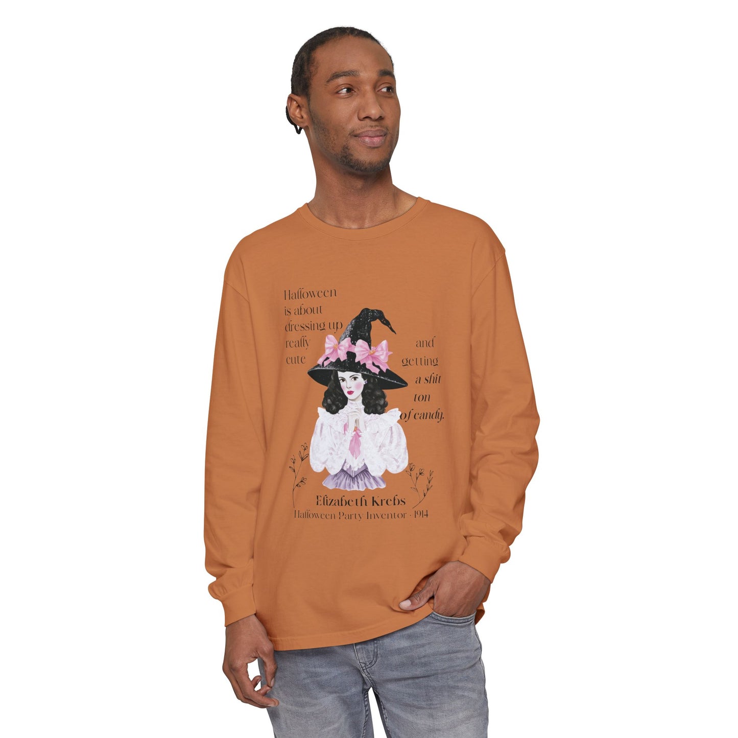 Elizabeth Krebs Halloween Witch Long Sleeve Tee