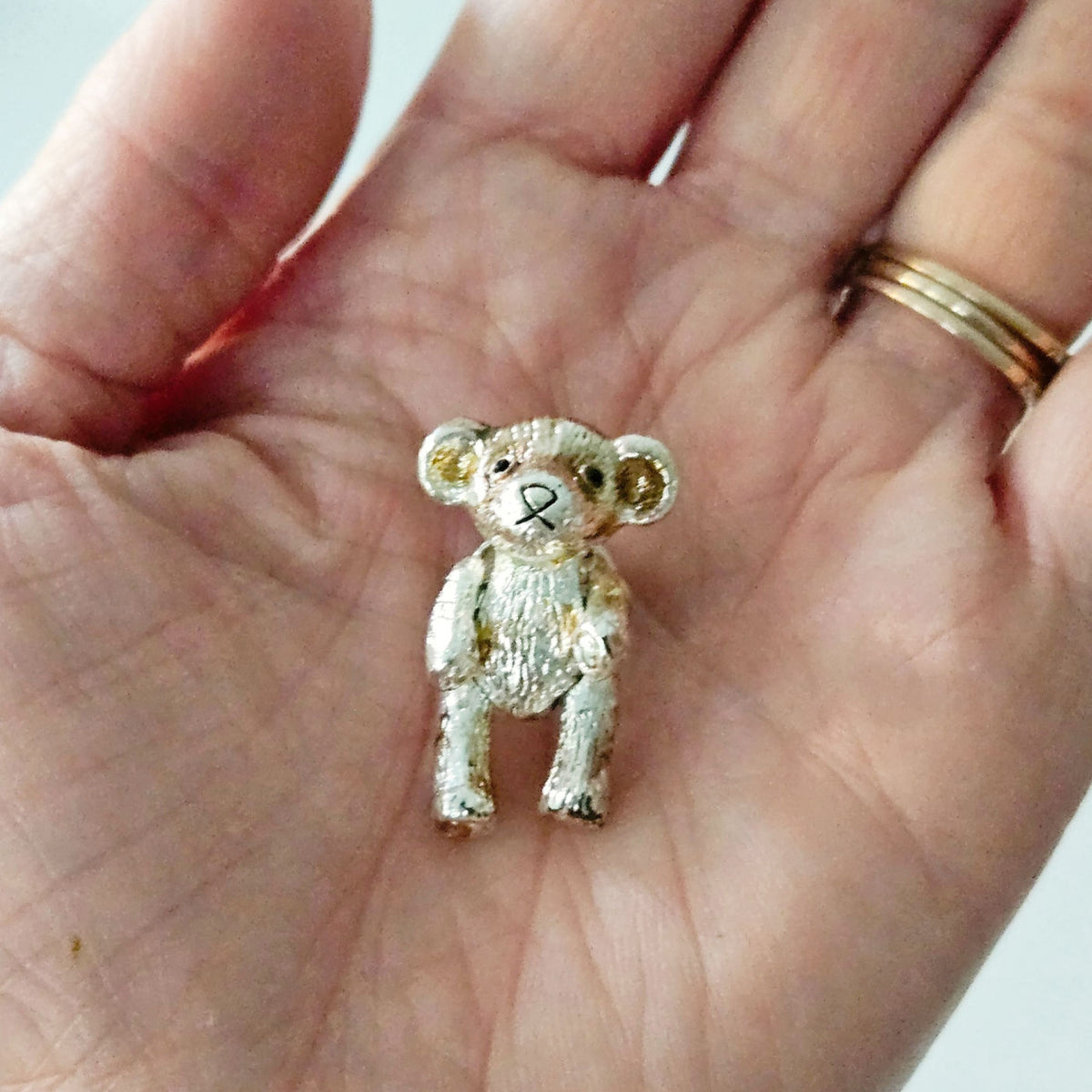 1980s Teddy Bear Lapel Pin