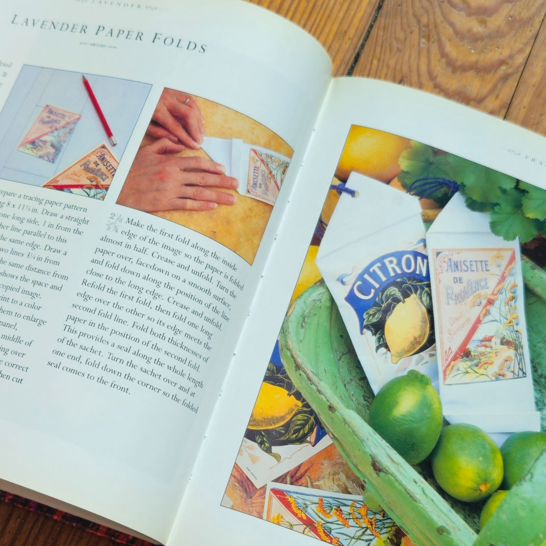 1996 Lavender Hardcover Book by Tessa Evelegh | Vintage Gardening and Crafts