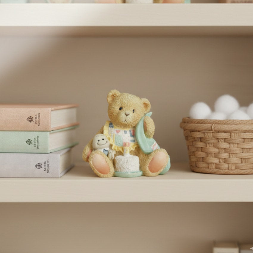 Vintage 1992 Priscilla Hillman “Age 1 – Beary Special One” Figurine | Hamilton Gifts | First Birthday Bear