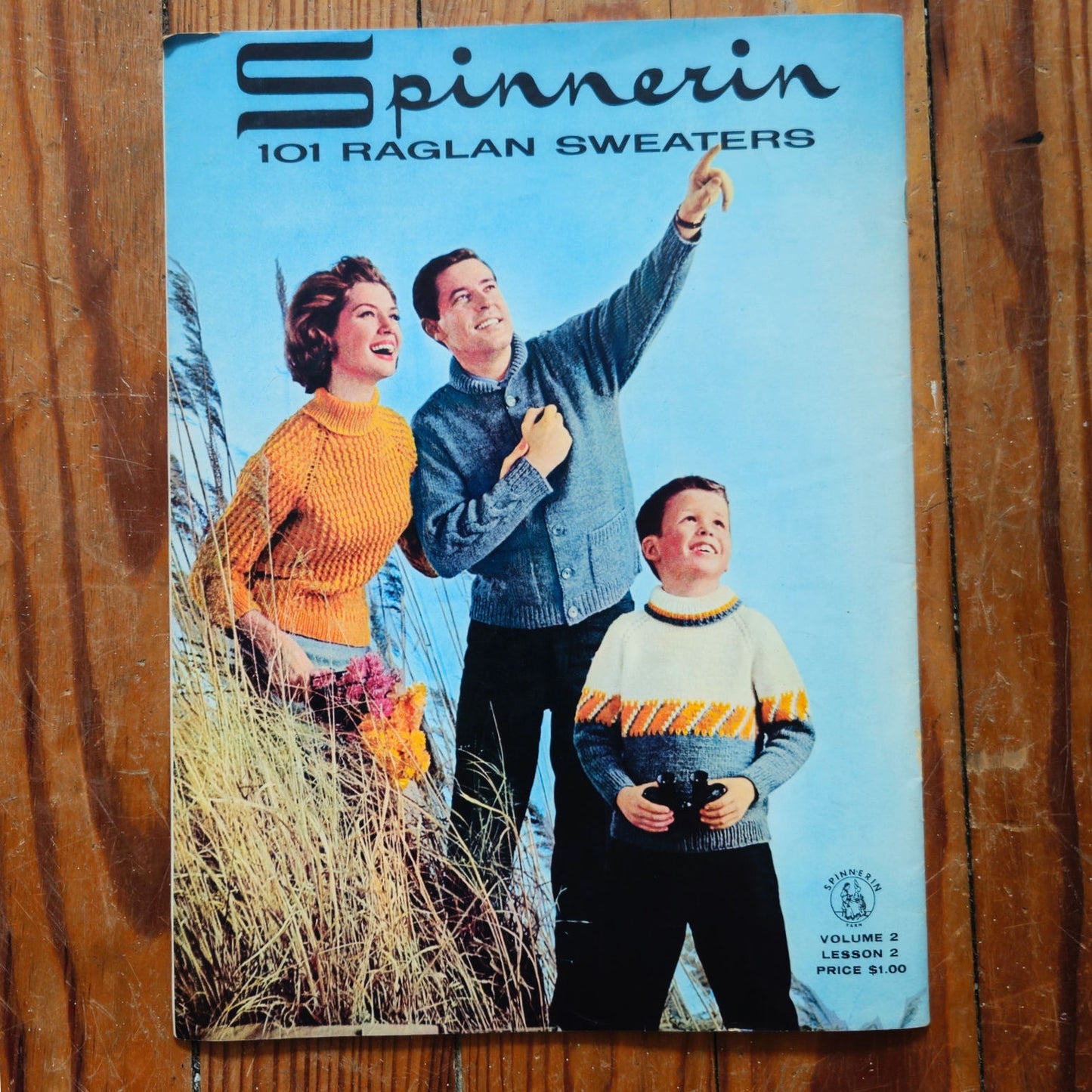 Vintage 1962 Spinnerin Knitting Pattern Book Lesson 2 | Retro Mid Century Craft