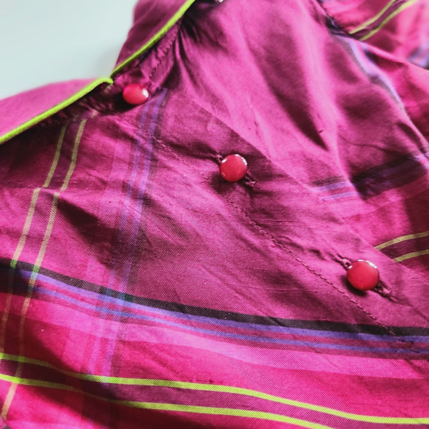 Lilly Pulitzer 100% Silk Plaid Dress | Girls 5