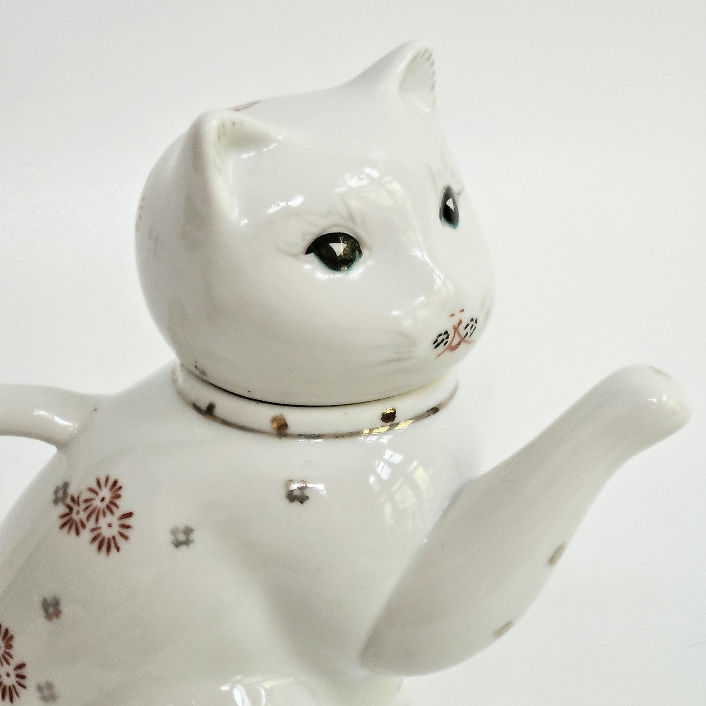 Mid Century Japanese Cat Teapot