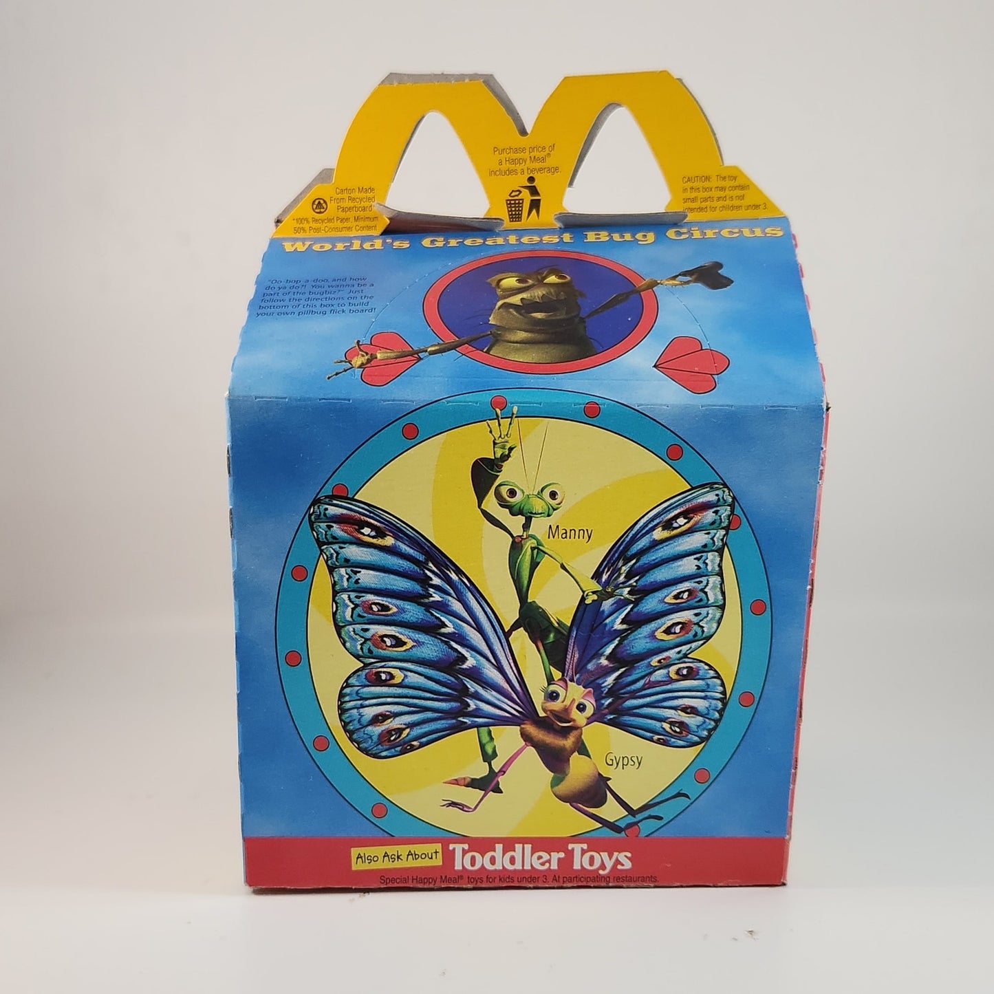 1998 McDonald’s Happy Meal Box – Disney Pixar A Bug’s Life Circus Theme