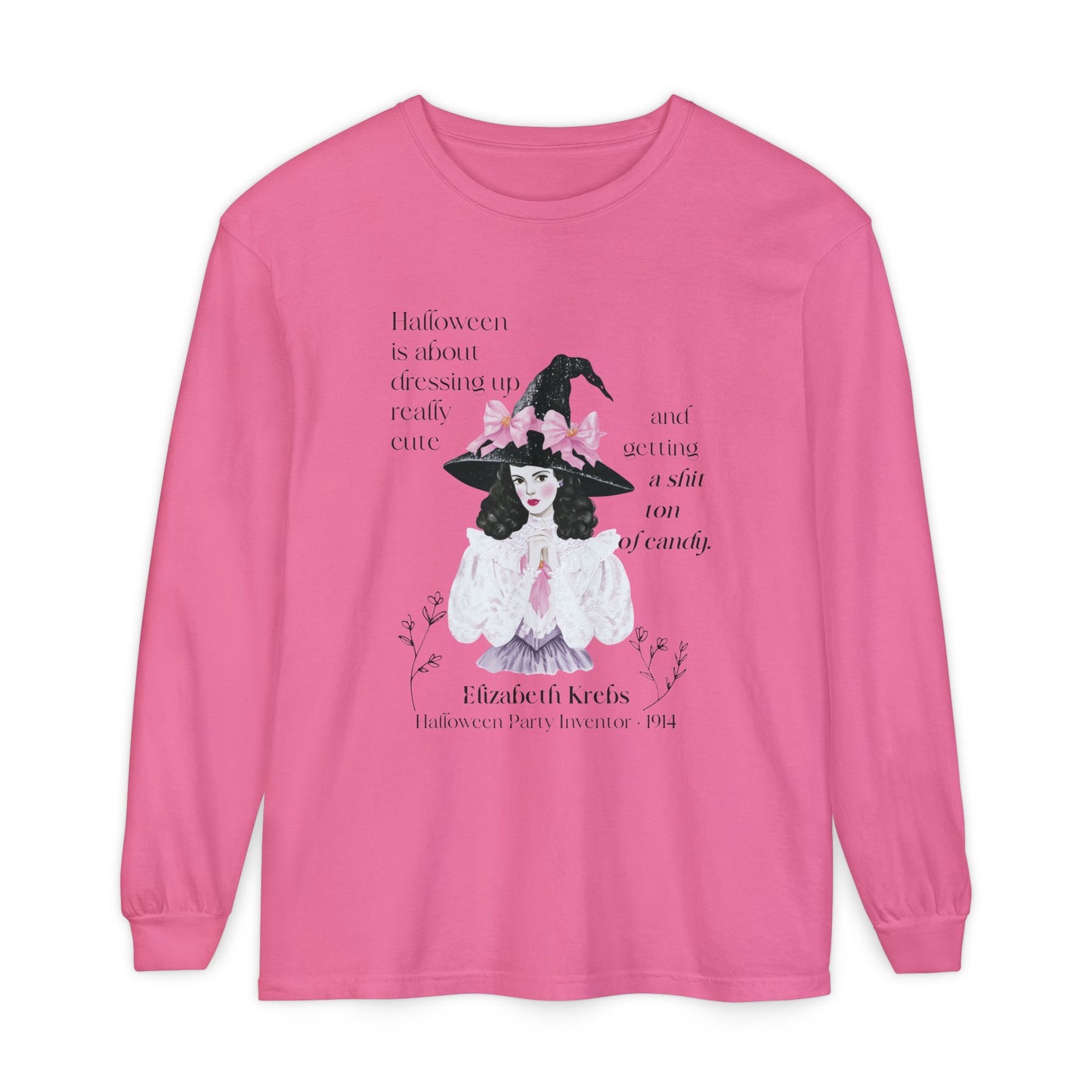Elizabeth Krebs Halloween Witch Long Sleeve Tee