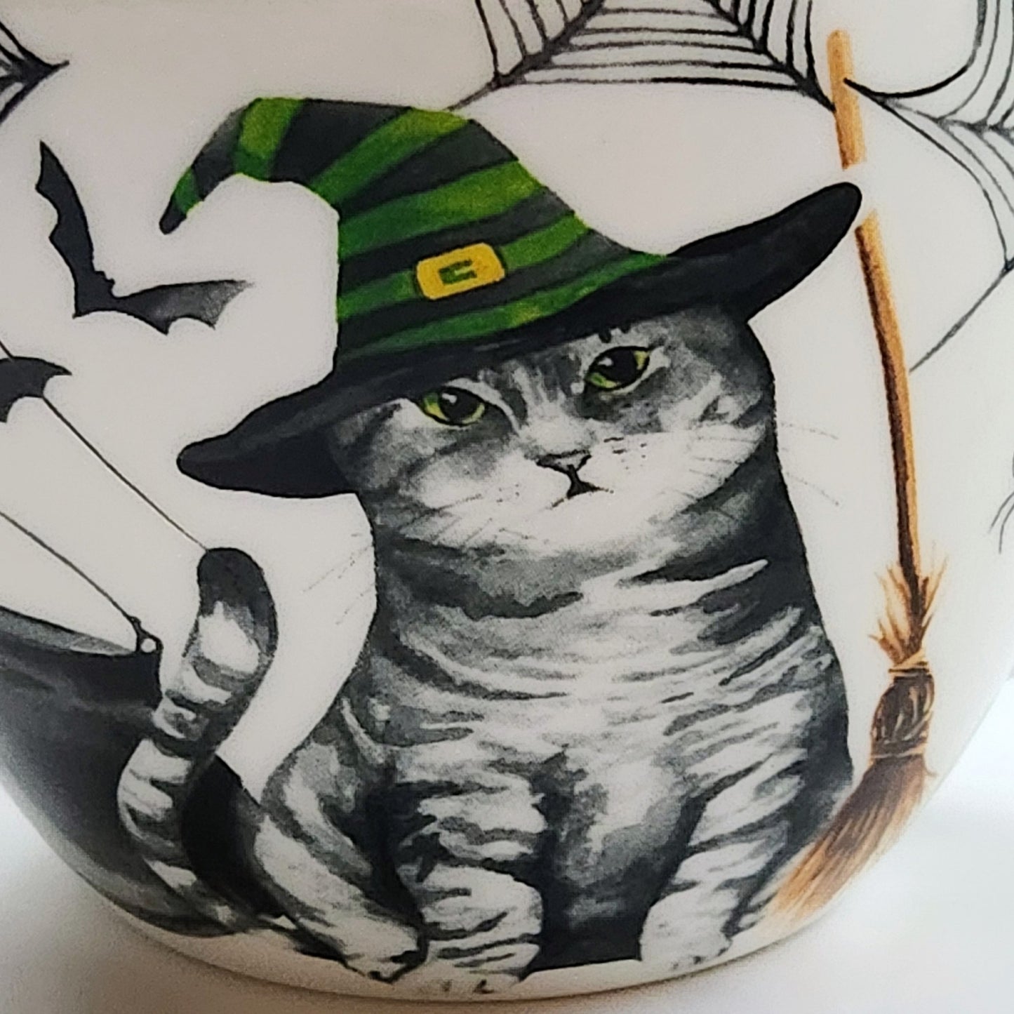 🎃 Creepy Cat Bone China Halloween Mug - Portobello By Design | Home