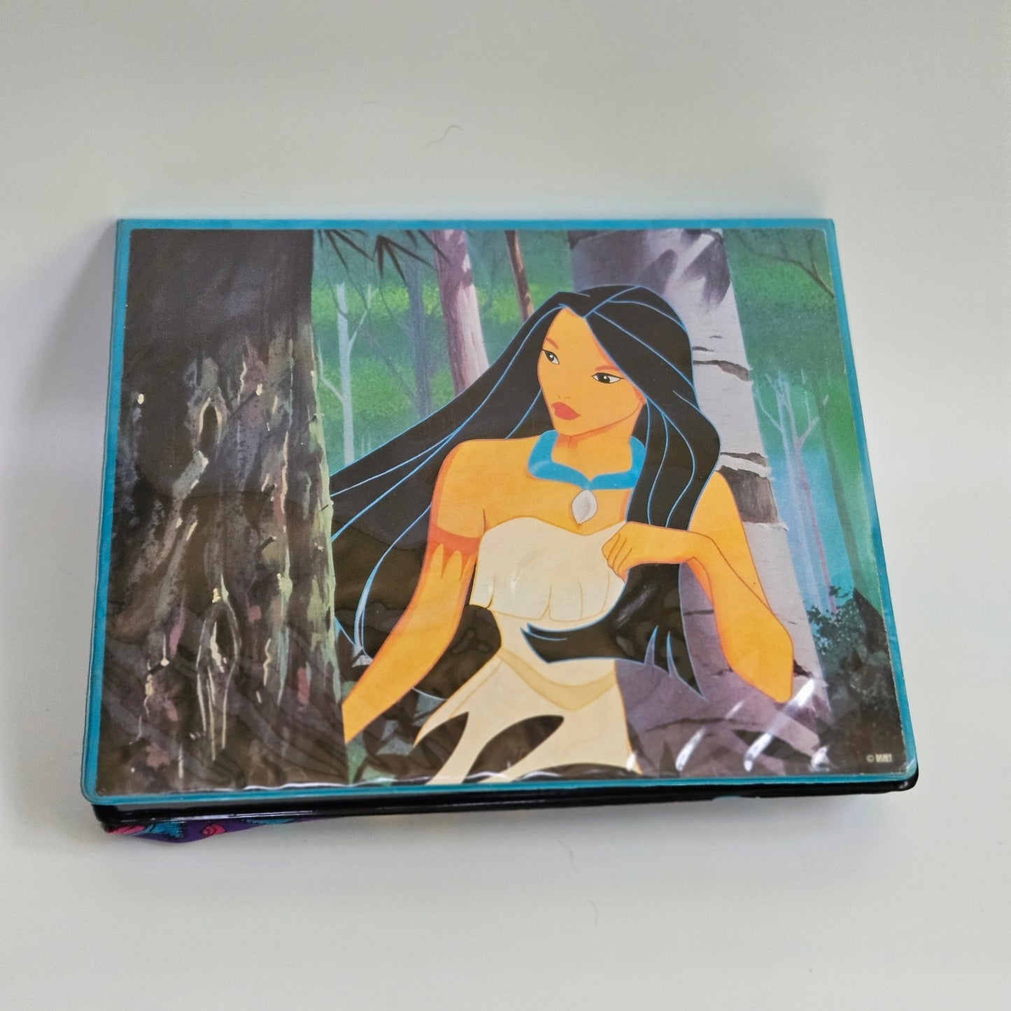 Vintage 1995 Disney Pocahontas Pillowed Lap Desk Rose Art 90s Kids Writing Desk