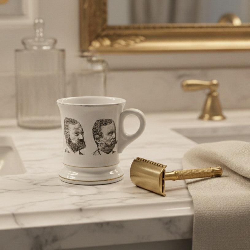 Mid-Century Viking Mustache Mug