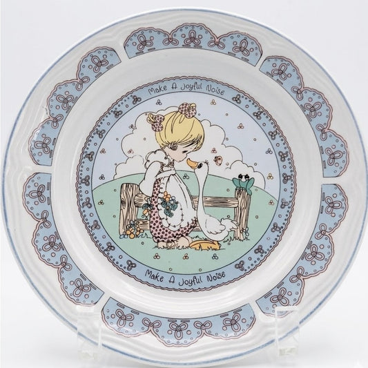 Vintage 1992 Precious Moments "Make a Joyful Noise" Salad Plate