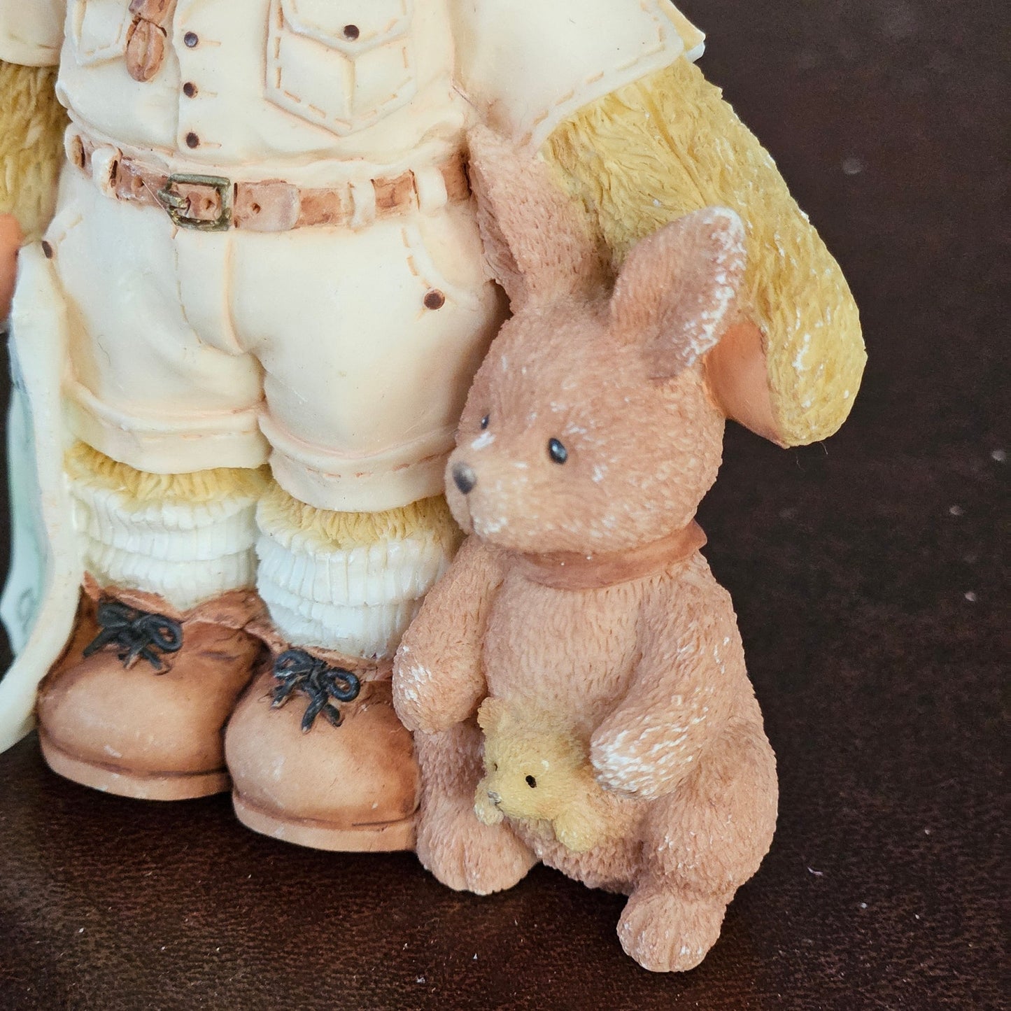 Vintage 1997 Bazza from Australia Figurine – Priscilla Hillman for Enesco – Teddy Bear with Kangaroo