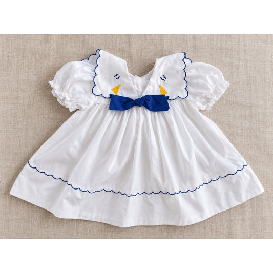 1980s Sailboat Sailor Dress | Girls 2T