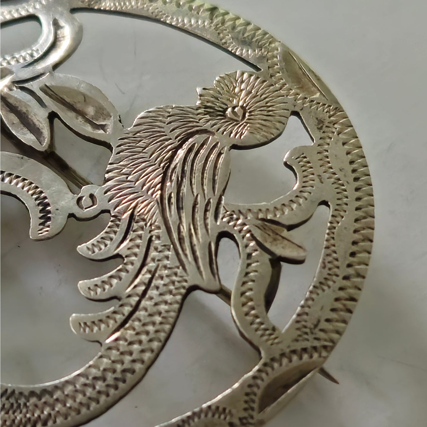 1940s Guatemalan 900 Silver Bird Brooch