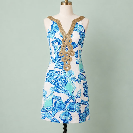 Lilly Pulitzer Soutache Shift Dress in Emery Barefoot Princess | Women's 2