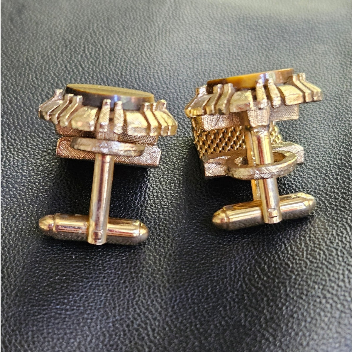 MCM Dante Tiger Eye Mesh Wrap Cufflinks