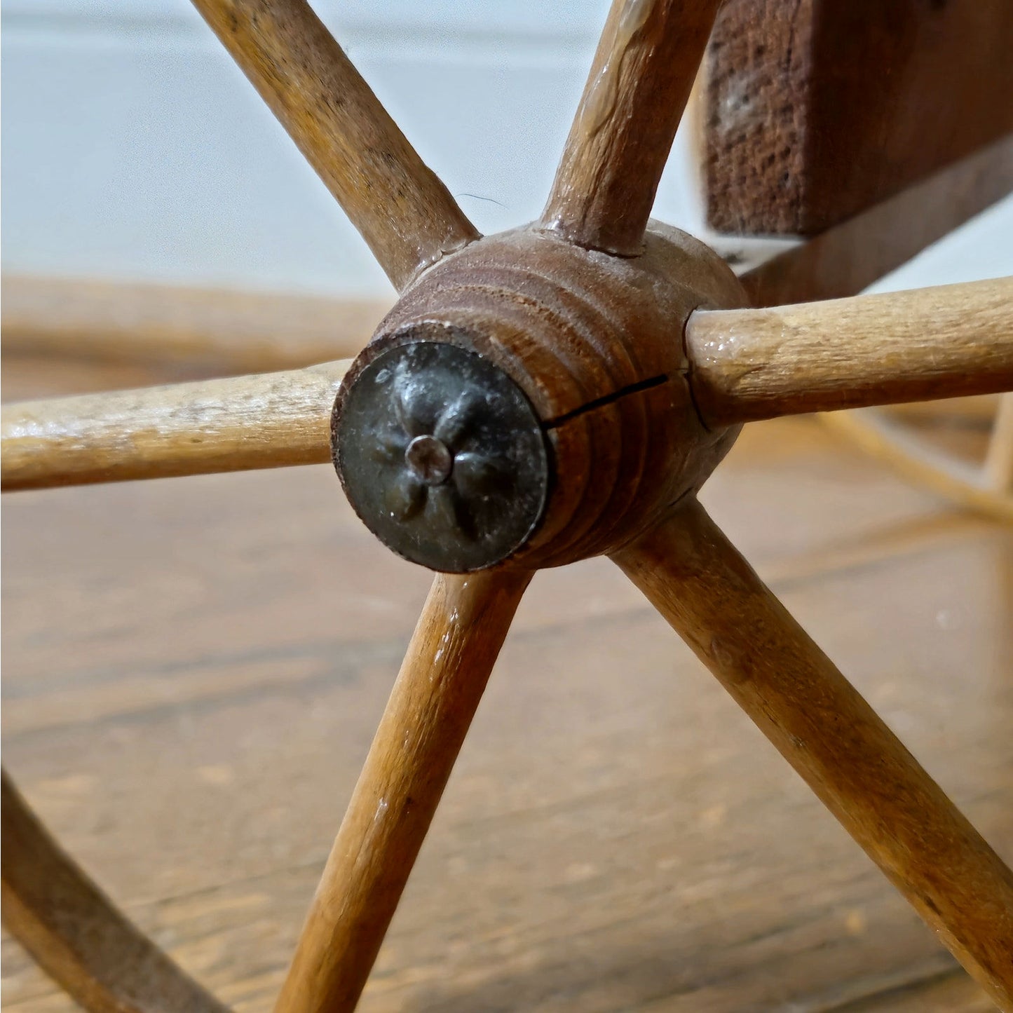 Antique Victorian Handmade Bentwood Doll Push Chair Stroller Circa 1900
