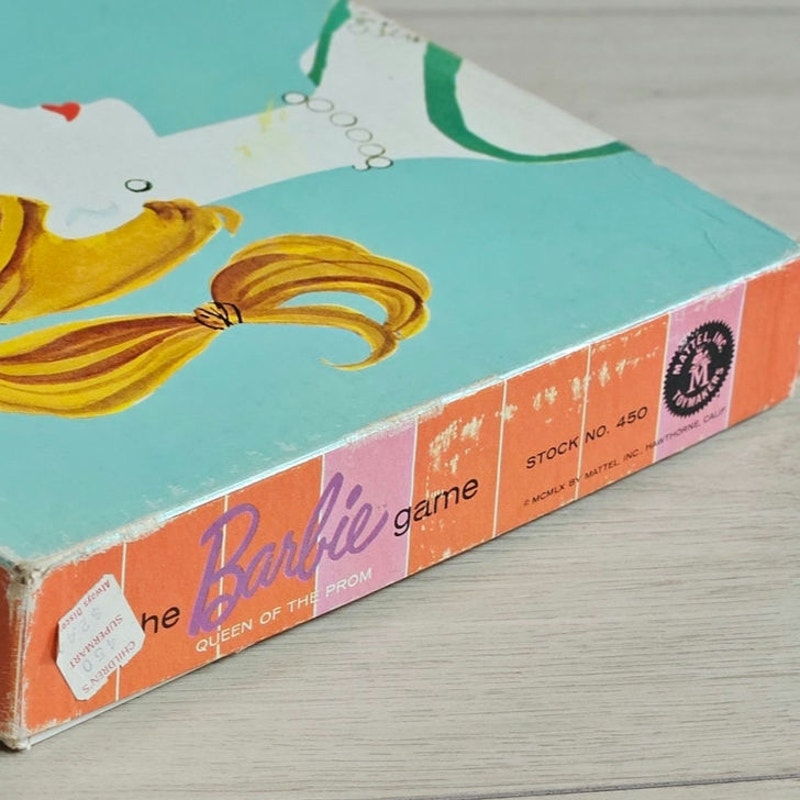 1960 Mattel Barbie Queen of the Prom Board Game