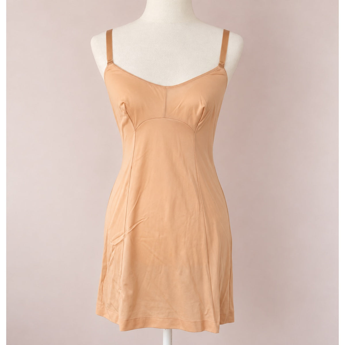 1960s Vanity Fair Peach Nylon Slip Dress | Women's S/32