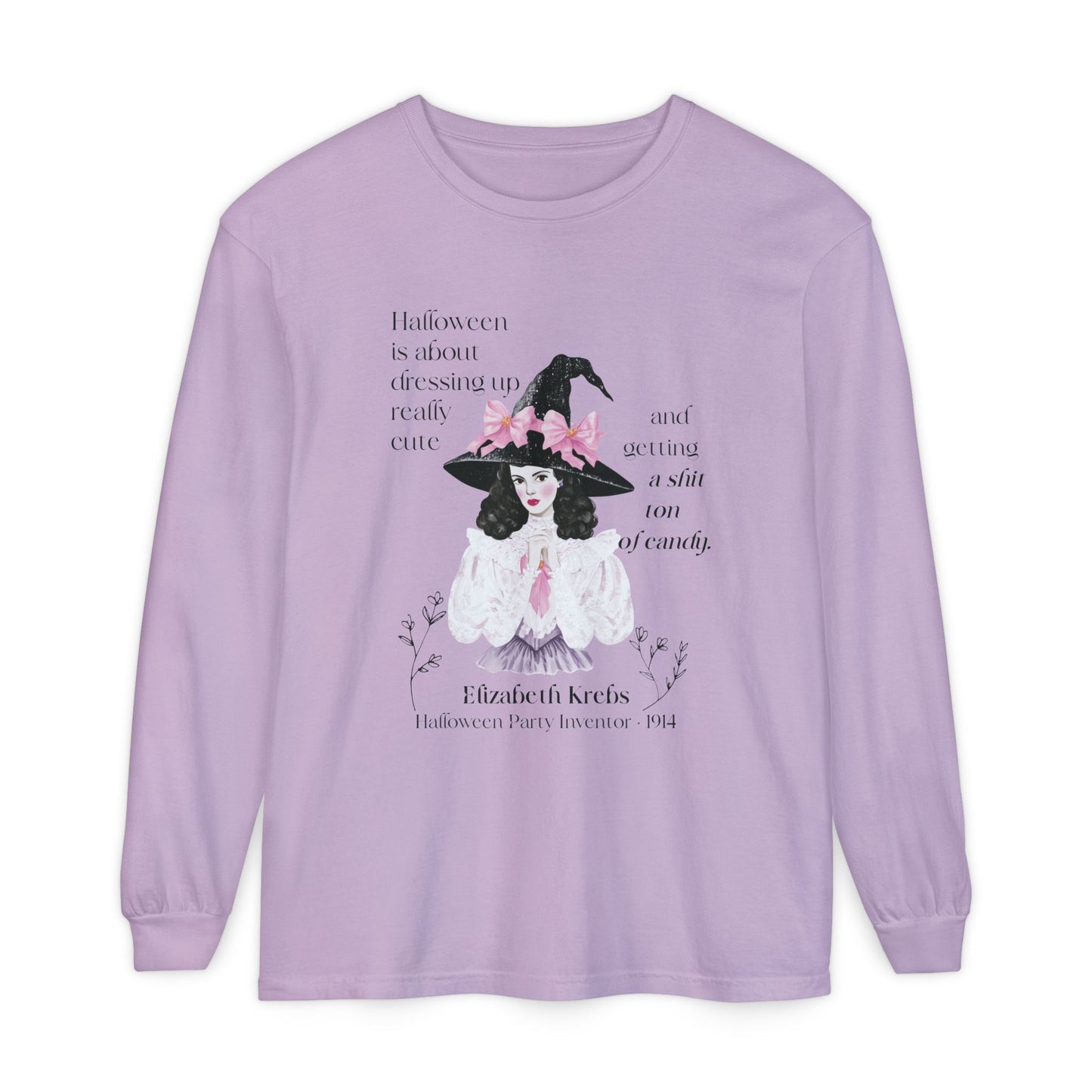 Elizabeth Krebs Halloween Witch Long Sleeve Tee