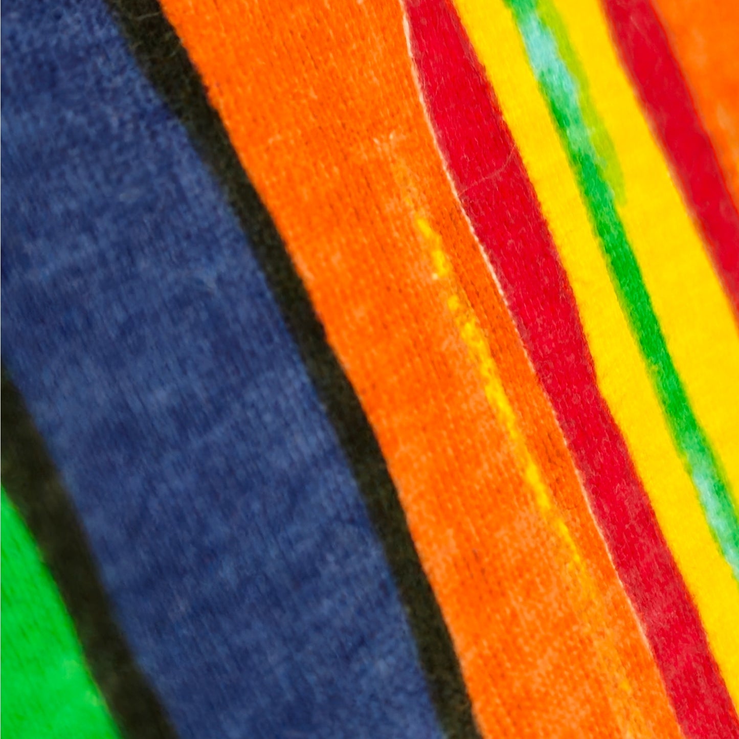 1990s Black Mountain Rainbow Striped Hoodie | Men's M
