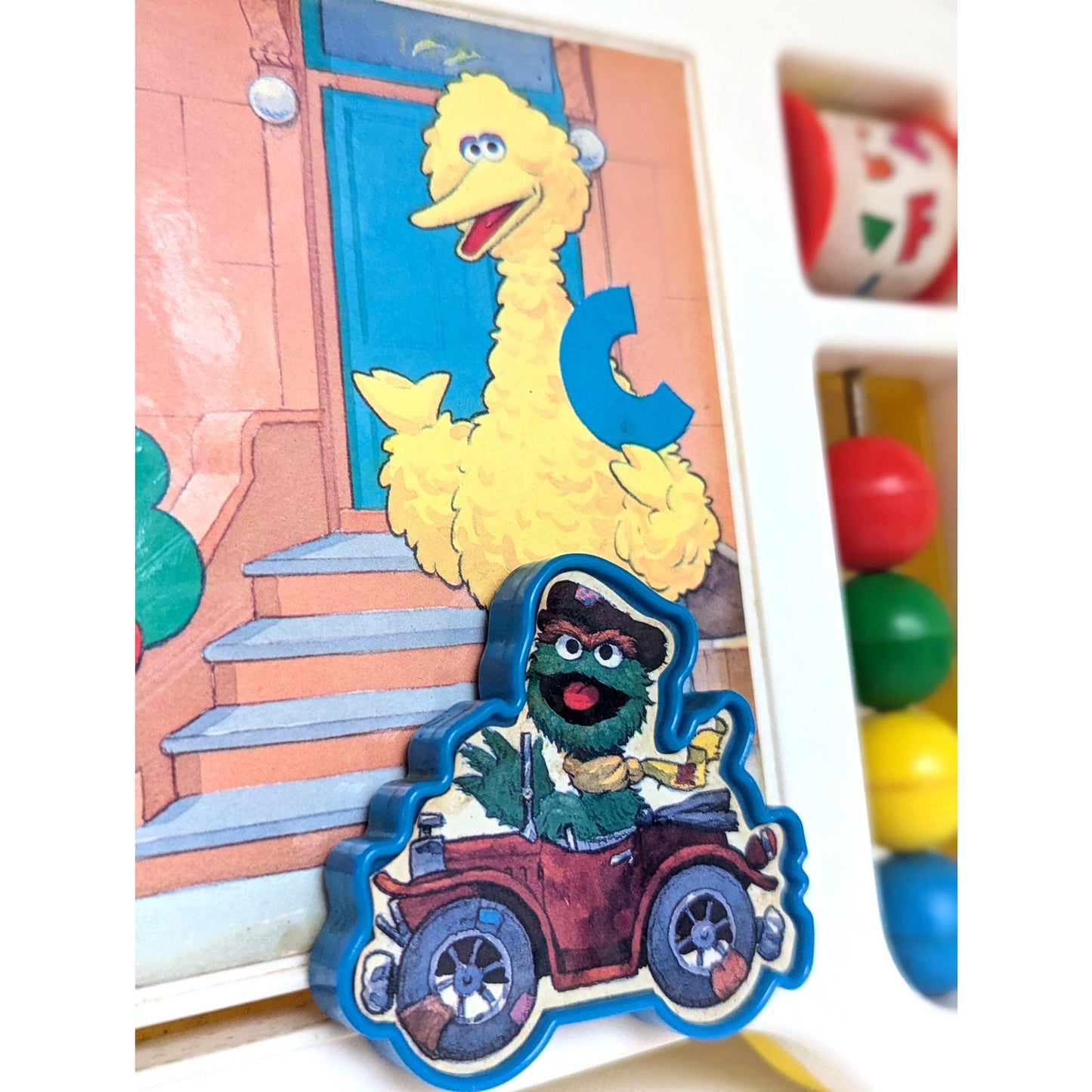 Vintage 1986 Sesame Street Reversible Activity Center & Food Tray Muppets, Inc.