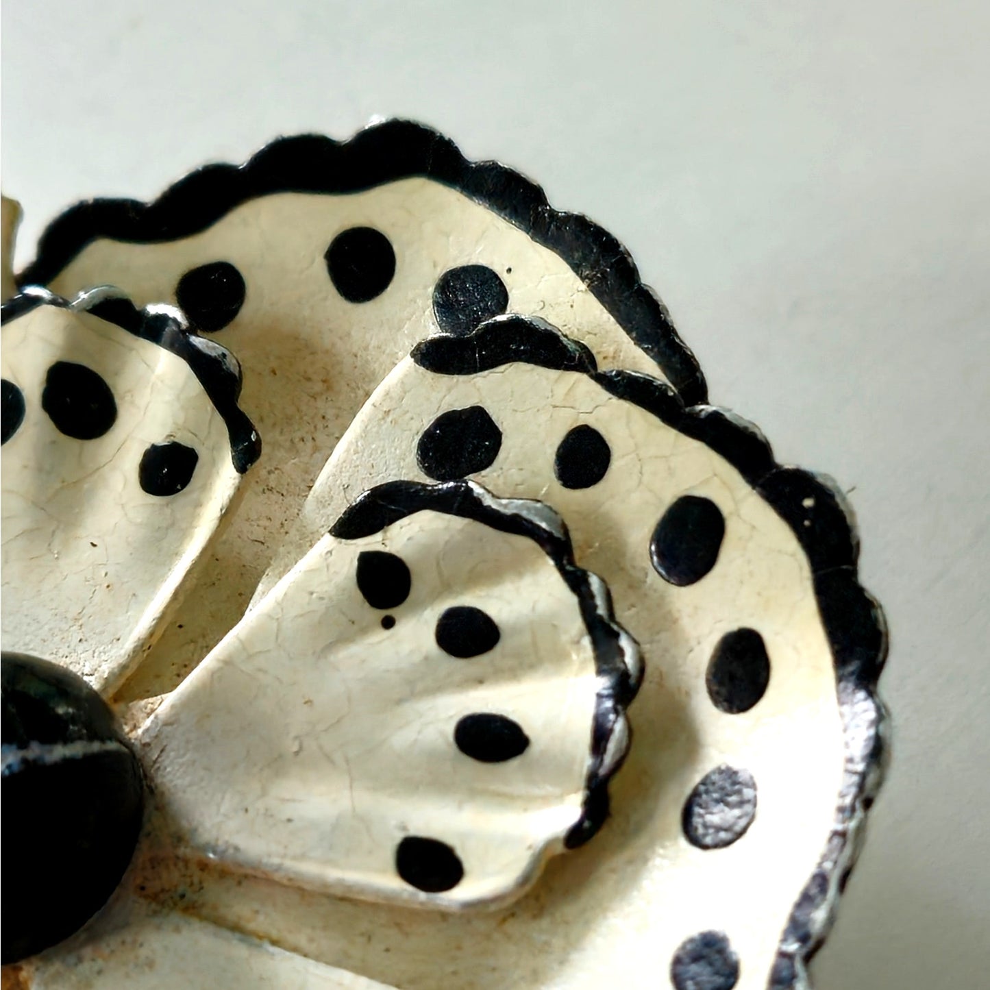 1950s West Germany Enamel Flower Brooch