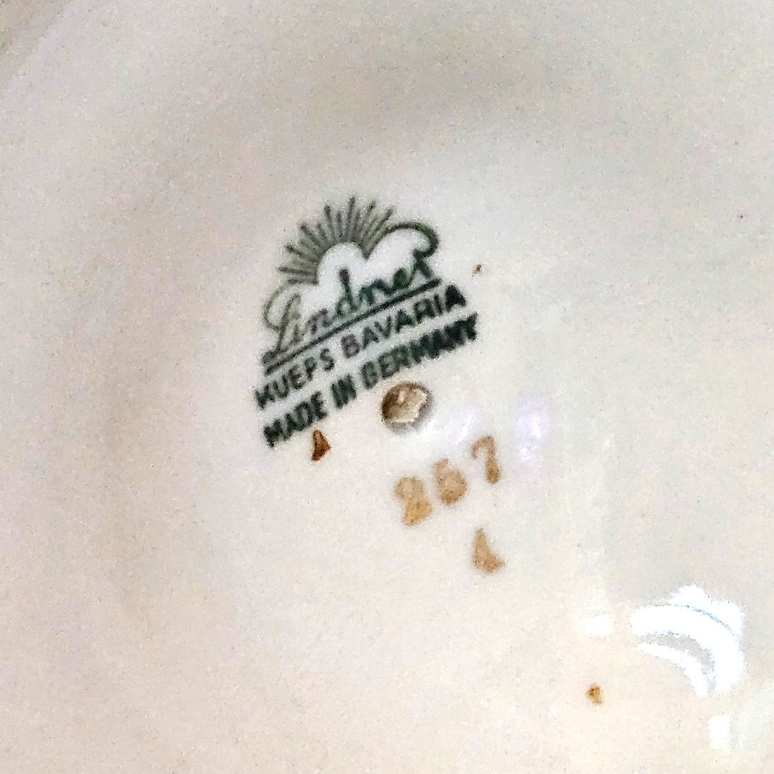 1950s Lindner Küps Bavaria Trumpet Vase