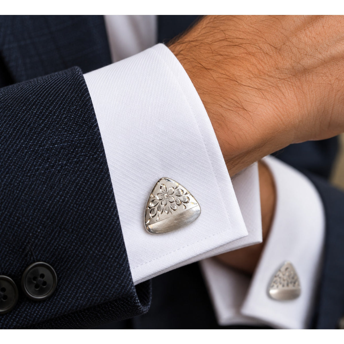 MCM La Mode Sterling Silver Cufflinks