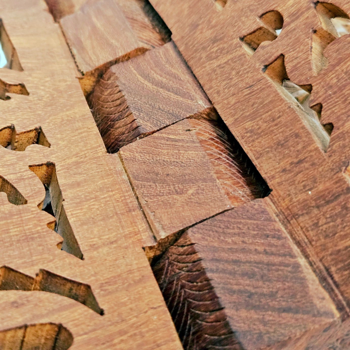 Hand Carved Wooden Folding Book Stand