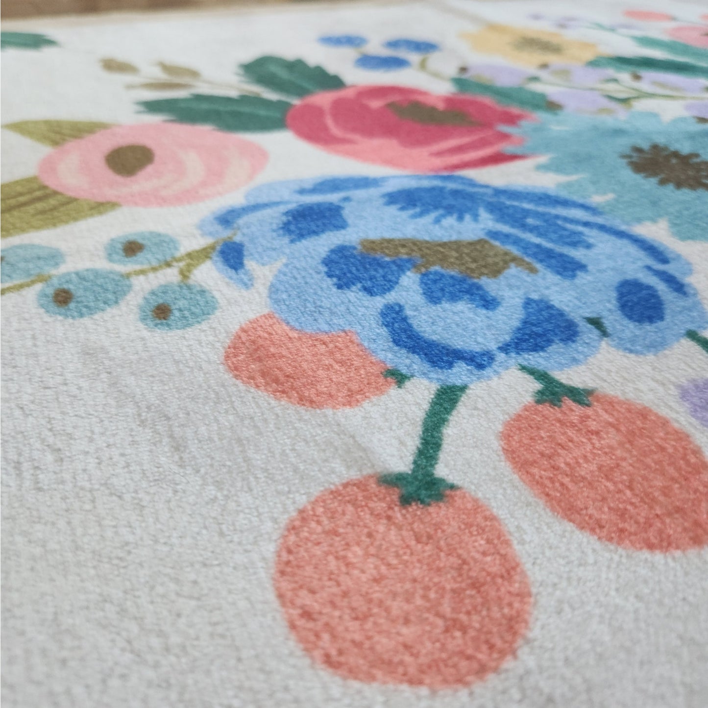 Rifle Paper Co. × Loloi Machine-Washable Freya Floral Runner Rug | 2' × 5' | NWT