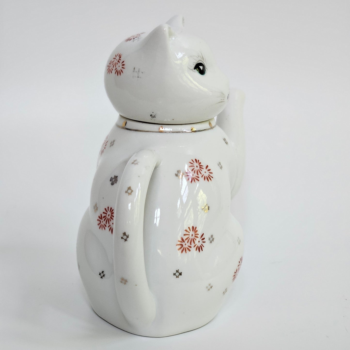 Mid Century Japanese Cat Teapot