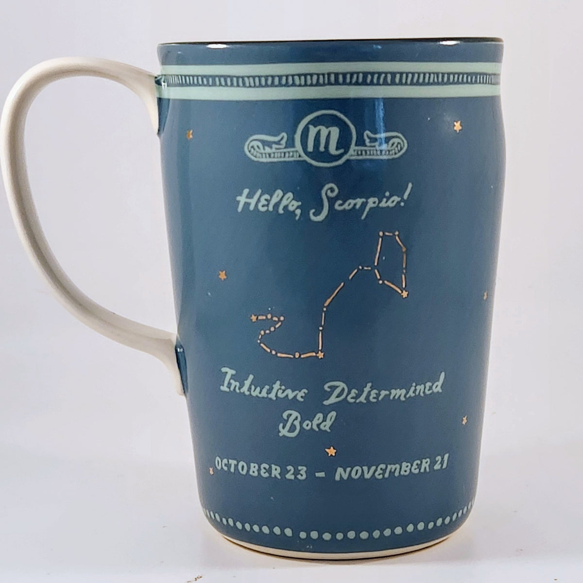 Anthropologie Danielle Kroll Scorpio Zodiac Mug | Celestial Astrology Coffee Cup