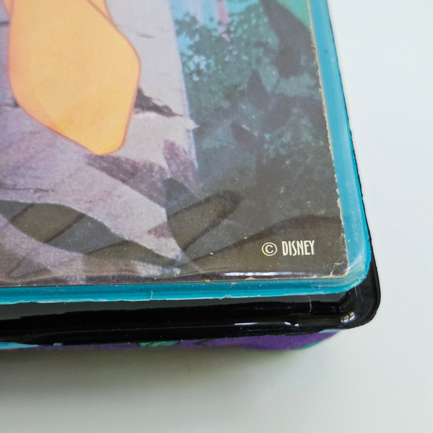 Vintage 1995 Disney Pocahontas Pillowed Lap Desk Rose Art 90s Kids Writing Desk